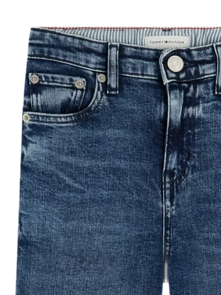 Gyerek egyenes szárú farmernadrág Tommy Hilfiger kék