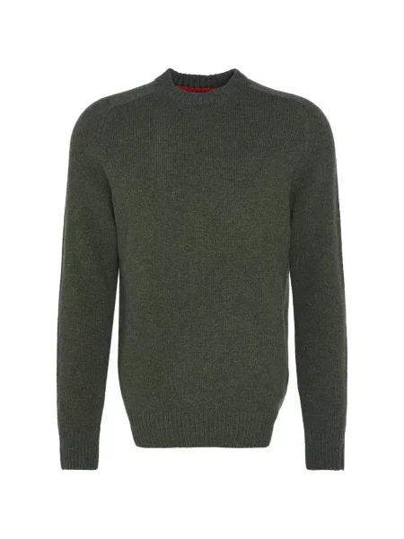 Pulover Barbour cu decolteu rotund verde