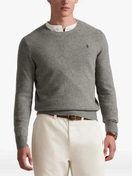 Dlouhá pruhovaná s límcem kšiltovka Polo Ralph Lauren modrá