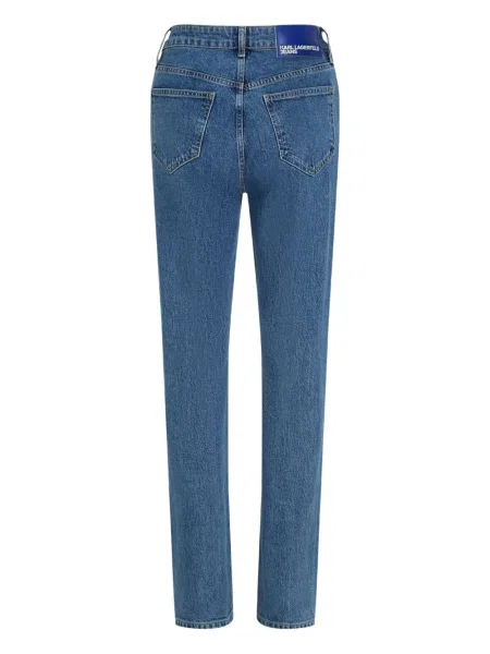 Дънки straight leg Karl Lagerfeld Jeans синьо
