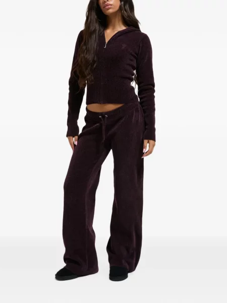Hanorac cu glugă Juicy Couture cu autograf violet