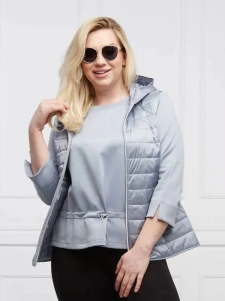 Persona by Marina Rinaldi Szteppelt mellény PAGLIA Plus size kék