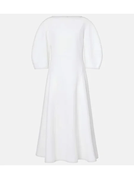 Rochie midi Jil Sander de in până la genunchi de costum alb