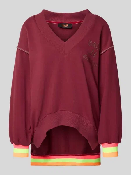 Bluza o kroju relaxed fit z dekoltem w serek model ‘Hey You’ Miss Goodlife