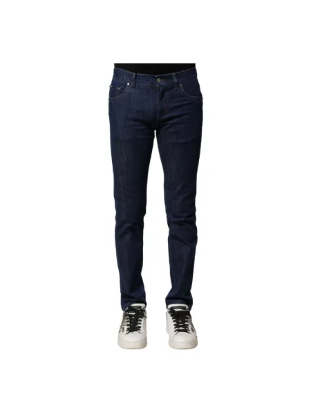 Skinny jeansy skinny Dolce And Gabbana niebieskie