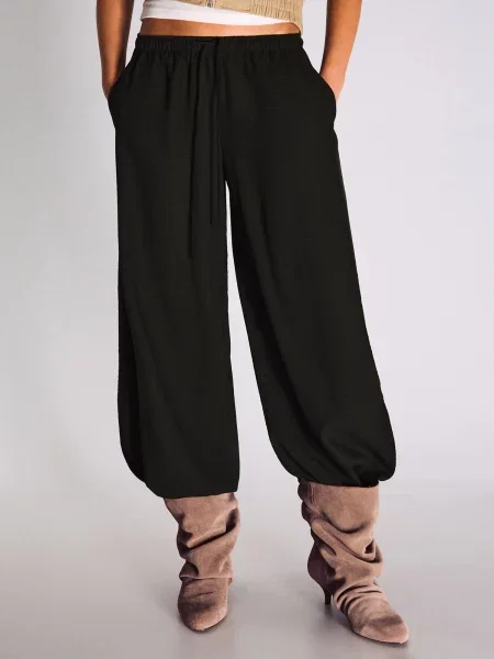 Bershka Pantaloni negru
