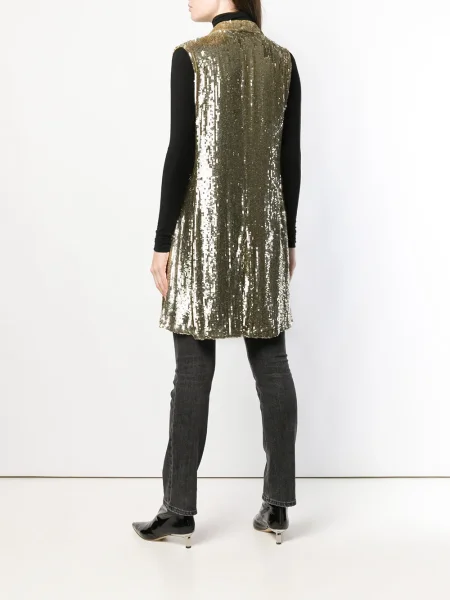 Vestă P.a.r.o.s.h. drapată auriu