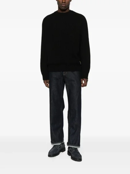 Pulover Carhartt Wip cu decolteu în U negru