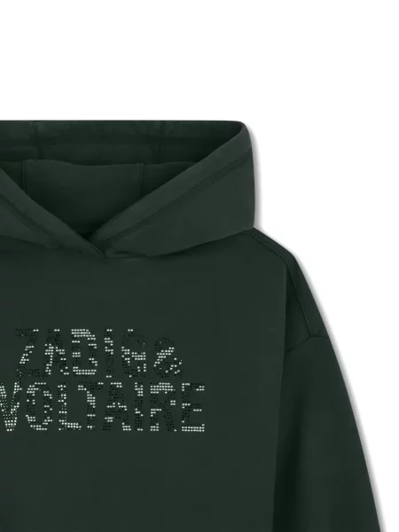 Bluza z kapturem dziecięca Zadig & Voltaire zielona