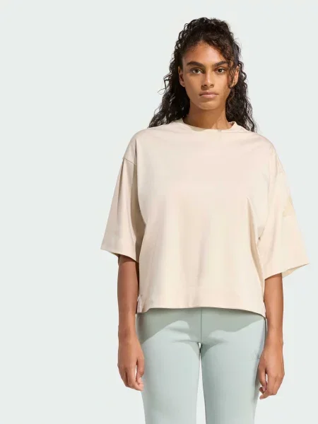 Футболка adidas бежевий