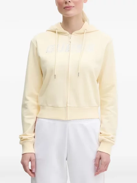 Hoodie Guess κίτρινο