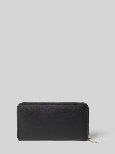 Portfel z wytłaczanym logo model PANDIA' Valentino Bags czarny