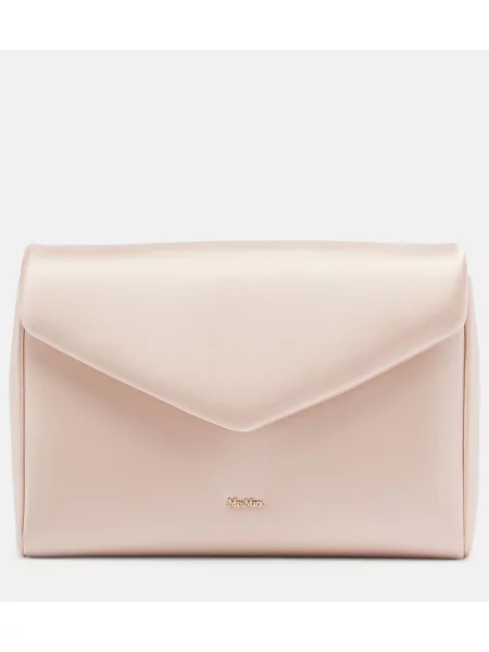 Satenska pisemska torbica Max Mara roza