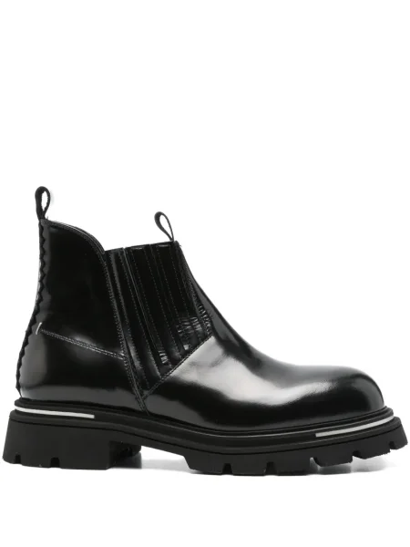 Cizme scurte The Antipode din piele negru