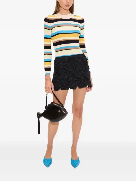 Fusta mini Simon Miller tricotate negru