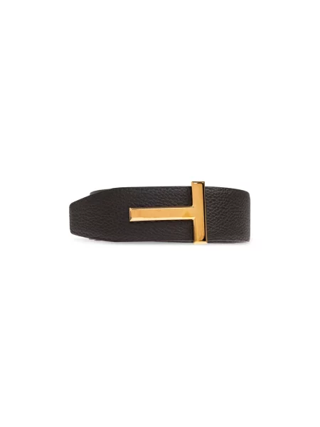 Pasek Tom Ford skórzany czarny