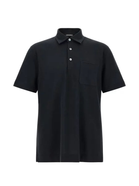 Tricou polo Zegna albastru