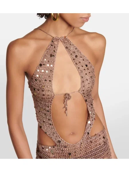 Rochie maxi Aya Muse de costum bej