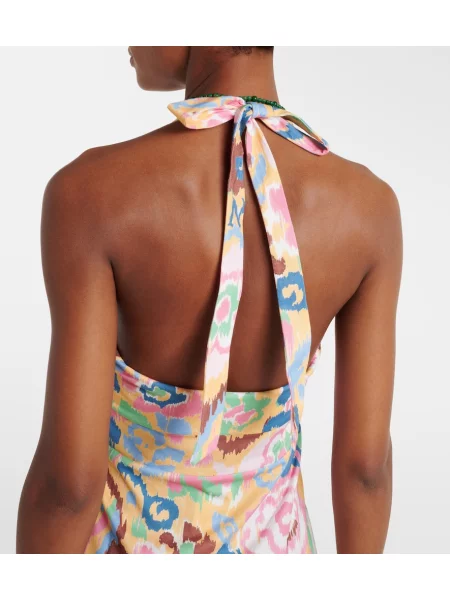 Rochie midi Rixo cu imagine din jerseu