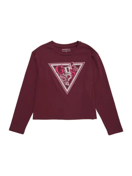 GUESS Tricou Midi mai multe culori / vin roșu