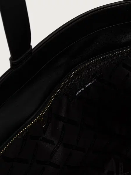 Кожаная сумка шоппер Armani Exchange