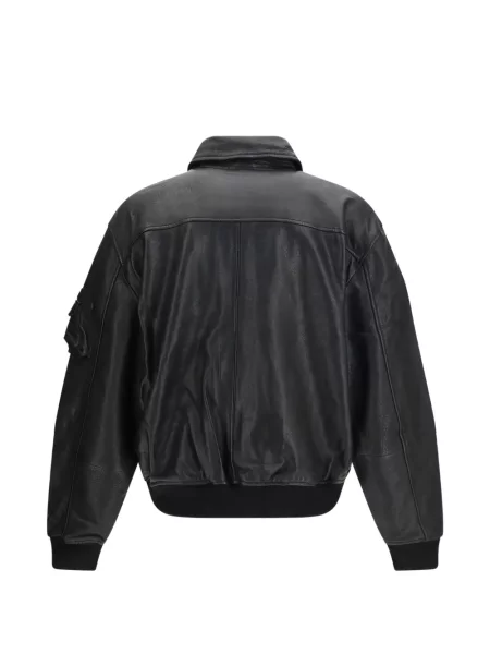 Geanta de piele Alpha Industries negru