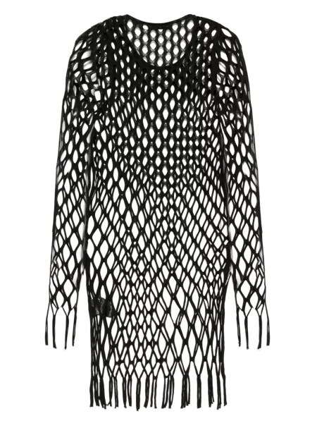 Rochie mini Christopher Esber tricotate de costum negru