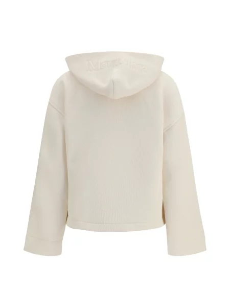 Bluza z kapturem Max Mara z kapturem biała