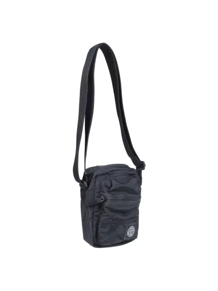 Torba crossbody Stone Island z kamieniami czarna