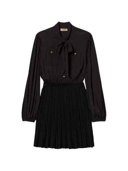 Scurt rochie Twinset tricotate negru