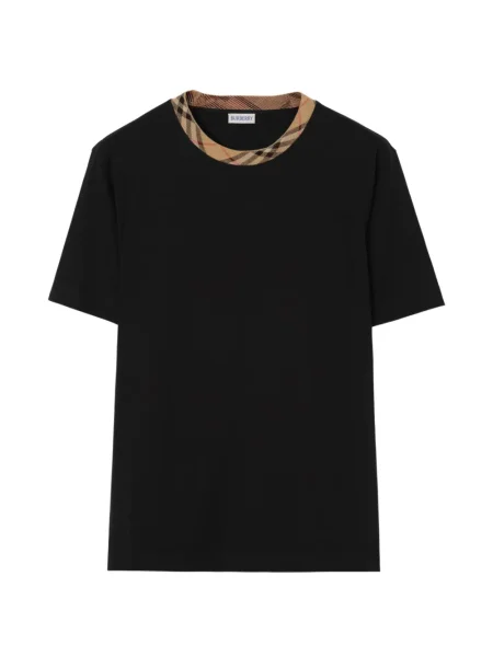 Tricou Burberry în carouri negru