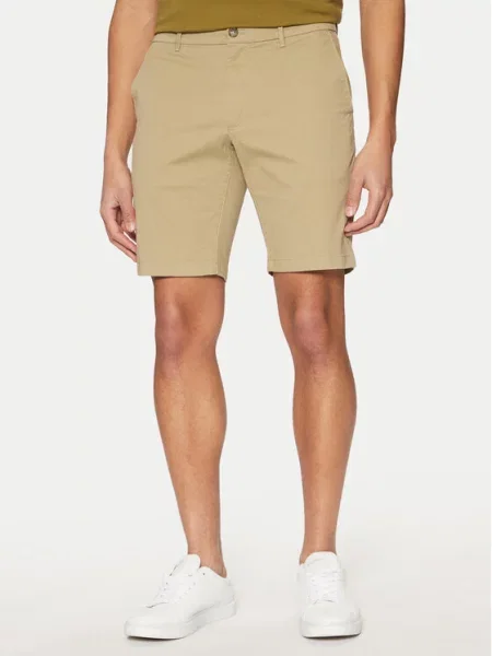 Calvin Klein Šortky z materiálu Modern Twill zelená