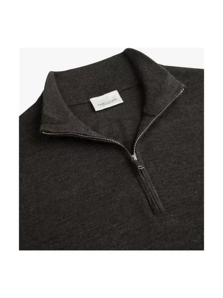 Sweter Profuomo wełniany brązowy