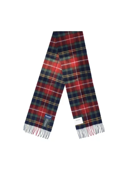 Barbour szalik wełniany multicolor wzorzysty