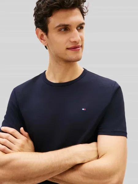T-shirt o kroju regular fit z czystej bawełny w zestaw 3 szt. Tommy Hilfiger biała