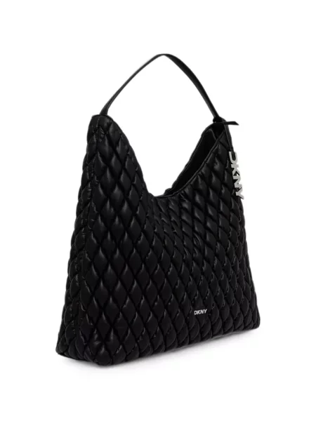 Matlasat geantă shopper Dkny negru