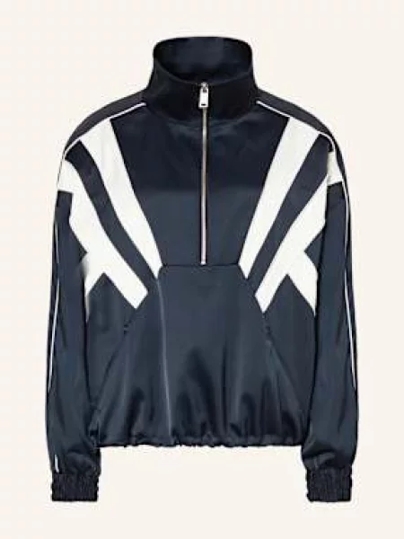 Gestuz Sweter Typu Troyer Gzbicca blau granatowy