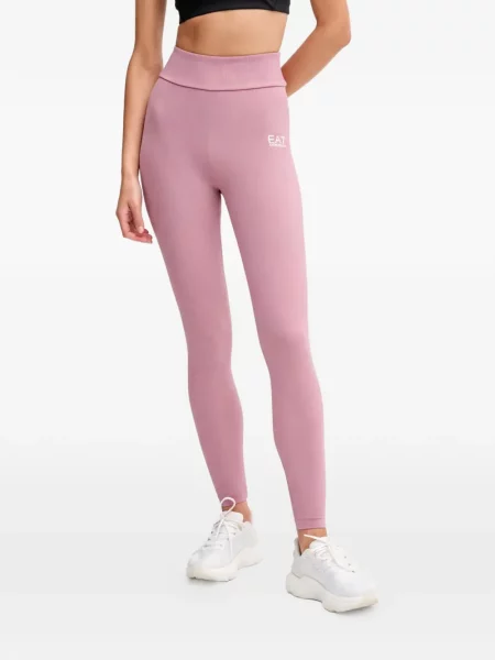 Leggings Ea7 Emporio Armani cu imagine roz