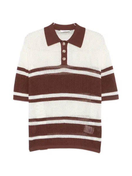 Tricou polo Commas maro