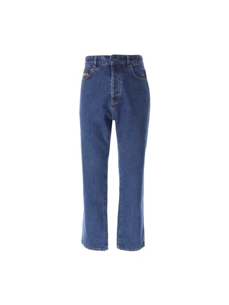 Jeansy straight leg Msgm klasyczne niebieskie