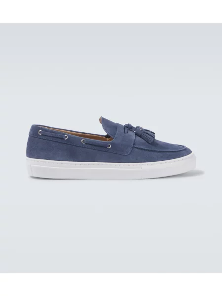 Loaferke Frescobol Carioca iz semiša modra