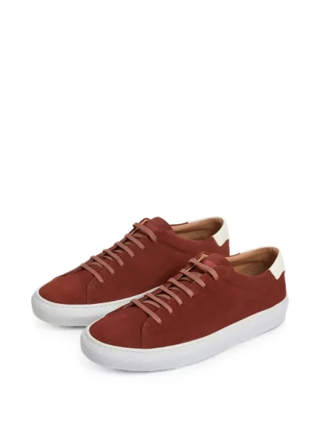 Fűzős csipkés sneaker Hackett London barna