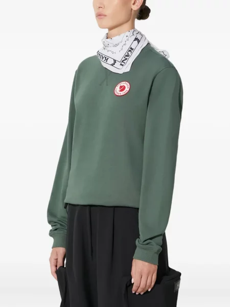 Top Fjallraven cu decolteu în U verde
