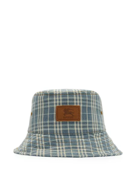 Pălărie Burberry în carouri albastru