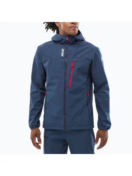 Geacă softshell pentru bărbați Millet Seneca Shield Hoodie saphir