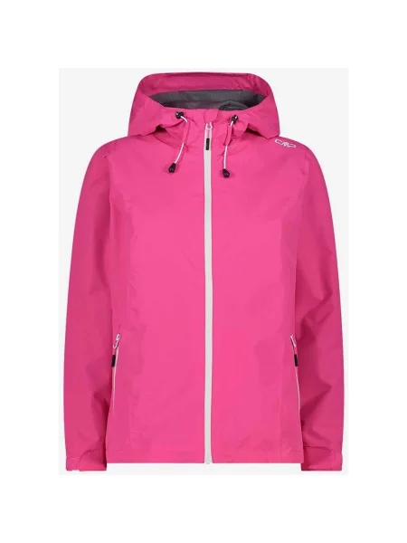 Kurtka CMP Rain Jacket Fix Hood różowy fuksja XXS biały