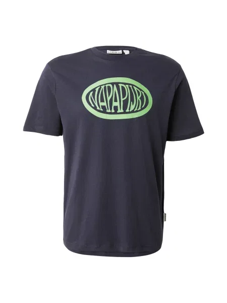 NAPAPIJRI Tricou SINE bleumarin verde