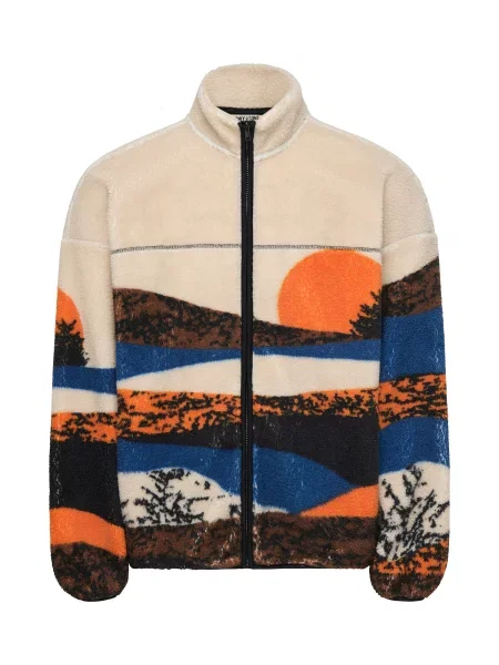 Only & Sons Jachetă fleece ONSADAM deschis / safir / maro / portocaliu bej