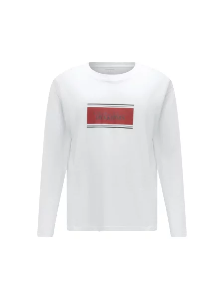 JACK & JONES Tricou JJBUSTER gri metalic / roşu închis alb