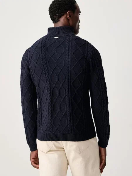 Guess Sweter granatowy